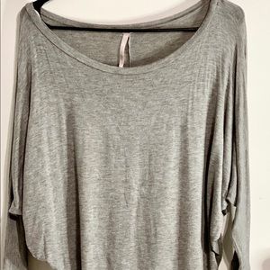 Oversized Gray Long Sleeve